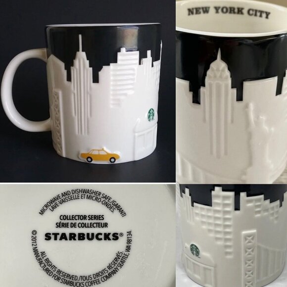 Starbucks Other - Starbucks 2012 New York Collector Series Relief Mug 16 oz. 3D Retired Yellow Cab